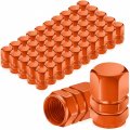 Tallew 50 Pcs Tire Valve Stem Caps Metal Aluminum Hexagon Tires Universal Heavy-duty Leak Proof Alloy Cover For Car Suv Truck 