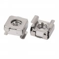 Uxcell M6 X 1mm Pitch 304 Stainless Steel Floating Cage Nuts 20 Pcs For Sever Rack Cabinet