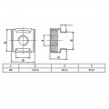 Uxcell M6 X 1mm Pitch 304 Stainless Steel Floating Cage Nuts 20 Pcs For Sever Rack Cabinet