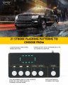 Lumenix Rooftop Strobe Beacon Lights Bar White Amber Led Emergency Traffic Security Lightbar Magnetic Base Warning Flashing
