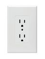 Hubbell Taymac 2600w Masque Revive 1 Gang Duplex Cover Up Wall Plate White 