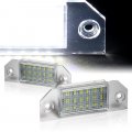 Eparts 2 Pieces 6000k Xenon White 12v 18-smd Led License Plate Light For 2003 2004 2005 2006 2007 2008d Mk2 For Ford C-max 