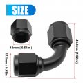 Anxingo Aluminum 6an Female To 90 Degree Swivel Coupler Fitting Adapter