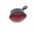 Smt-black Horizontal Vertical Zigzag Mount License Plate Bracket Black Oval-shaped Led Tail Brake Light Integrated Compatible