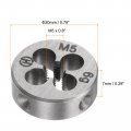 Uxcell M5 X 0 8 Metric Round Die Machine Thread Right Handing Alloy Steel Screw Thread Cutting