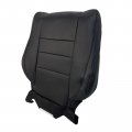 Carbhub Driver Passenger Bottom Top Leather Seat Cover Black Fit For 2008-2012 Honda Accord