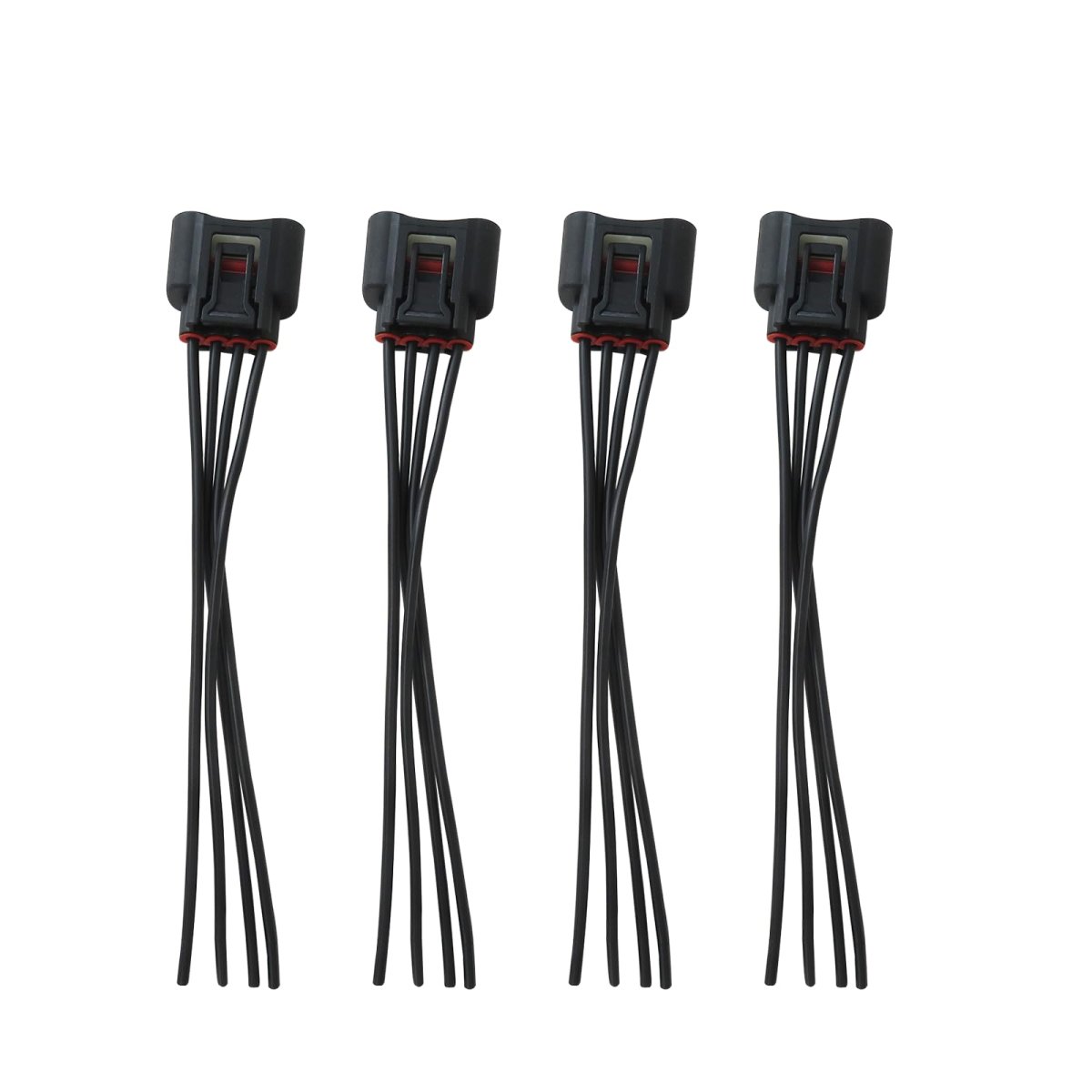 4 Pcs Ignition Coil Female Connector Plug Harness Replace 90980-11885 2azfe 1zzfe For 2008-2012 Land Rover Lr2 3 2l