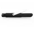 Shorty Muffler 16 Slash Cut Tip Flat Black Bobber Cafe Racer Chopper Dragster
