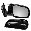 Aftermarket Auto Parts Fits 2003 2004 Nissan Murano Power Heated Without Memory Smooth Black Manual Folding Rear View Mirror 