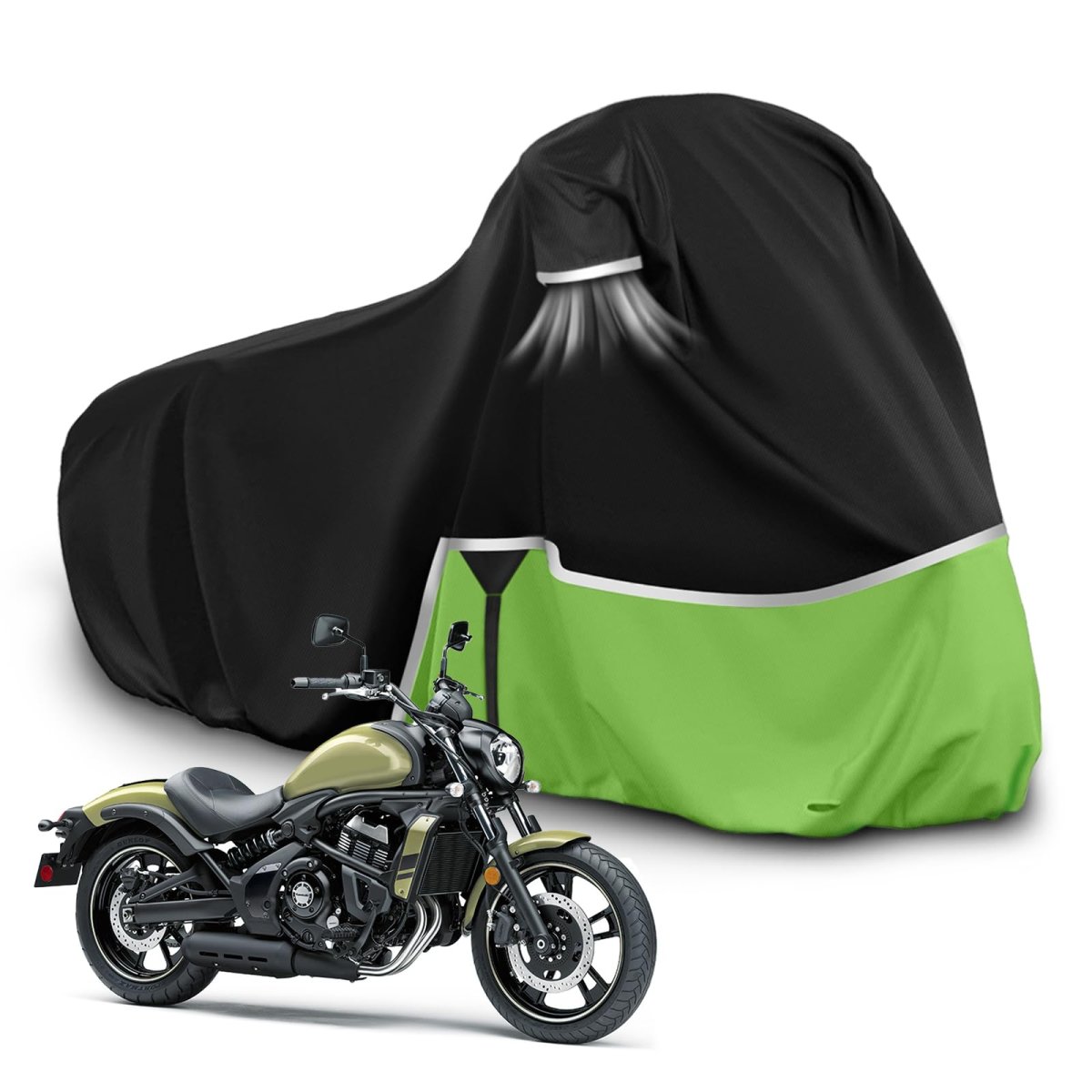 Waterproof Motorcycle Cover For Kawasaki Vulcan 650 900 1500 And Eliminator 450 Cruiser 420d Oxford Cloth Rain Snow Dust