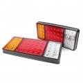 Mallofusa 2pcs 12v 36 Led Rear Stop Indicator Reverse Tail Light Truck Trailer Lamp Boat Lights