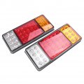 Mallofusa 2pcs 12v 36 Led Rear Stop Indicator Reverse Tail Light Truck Trailer Lamp Boat Lights