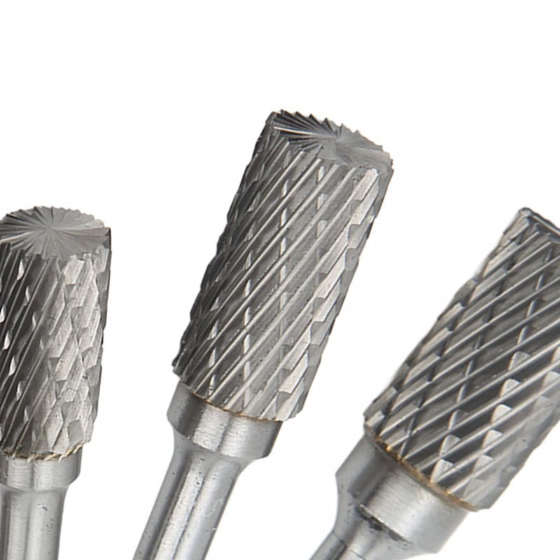 Double Cut File Carbide Burrs Files Set 6mm Shank For Metalwork Wood Carving Jewellery Making Grinding