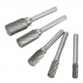 Double Cut File Carbide Burrs Files Set 6mm Shank For Metalwork Wood Carving Jewellery Making Grinding