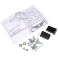 Universal Front Bumper Lip Splitter Diffuser 3 Piece Set Sharp Edge Gloss Black Polypropylene For Cars