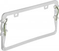 Bell Automotive 22-1-46453-8 Universal Chrome Diamond Lizard Design License Plate Frame 