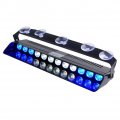 Led Blue White Emergency Strobe Dash Light For Volunteer Firefighter Emt Law Enforcement Vehicles 16 Flashing Patterns Interior 