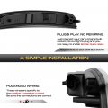 For 2015-2023 Chrysler 300 Ld Clear Lens Amber Led Front Bumper Drl Side Marker Light Fender Parking Lamp Driver Passenger