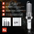 A-premium Set Of 4 Ignition Coil Pack And Iridium Spark Plugs Compatible With Ford Fusion Mercury Milan 2006 2007 2008 2009 L4