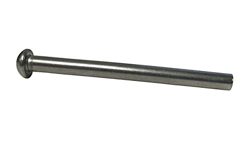 1 8 Diameter X-5 Length Solid Steel Round Head Rivet Plain Finish Pack Of Pound Approximately 160 Pieces