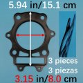 Tuzliufi Complete Full Engine Rebuild Gasket Set Kit Compatible With Suzuki Dr 350 Dr350 1990 1991 1992 1993 1994 1995 1996