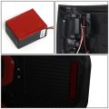 Auto Dynasty Dual Red Led C-tube Tail Light Brake Lamps Compatible With Ford F150 94-14 Driver And Passenger Side Black Housing