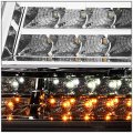 Auto Dynasty Led Drl Signal Chrome Housing Clear Corner Headlight Lamps Tool Kit Replacement For Chevy Avalanche Tahoe Suburban