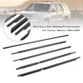 5pcs Door Belt Molding Weatherstrips For Toyota 4runner 2003-2009 A 68161-35060 68162-35060 68163-35030 68164-35030