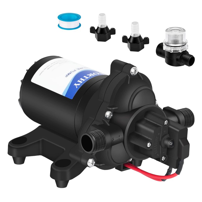 Eco-worthy Rv Fresh Water Pump 12v Dc 3 5gpm 45psi Upgraded Pressure Switch 12volt Self Priming Diaphragm On Demand For Yacht