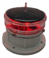 Solar Dock Warning Light 360 Degrees Super Bright Waterproof Led Marine For Docks Piers And Barges Constant On Or Flashing Red 