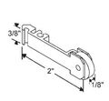 Window Roller Assembly With 15 32 In Brass Plated Wheel 2 Pack Part Number 52-778 