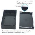 Waterproof Junction Box Ip65 Dustproof Abs Plastic Electrical Enclosure 7 9 In X 4 2 Black Pack Of Model F102