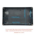 Waterproof Junction Box Ip65 Dustproof Abs Plastic Electrical Enclosure 7 9 In X 4 2 Black Pack Of Model F102