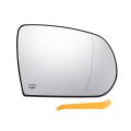 Car Rearview Right Passenger Side Mirror Glass Replacement W Backing Plate Heated White For Jeep Cherokee 2014-2019 Compass 
