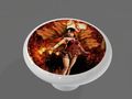 Autumn Fantasy Fairy High Gloss Ceramic Drawer Knob 