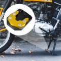Uxcell 1 Set Motorcycle Kickstand Extension Enlarger Pad Side Stand Support Plate Black Gold Tone For Yamaha Yzf-r15 2017-2022