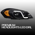 G-plus Led Drl Headlights Compatible With 2006-2007 Chevy Monte Carlo 2006-2013 Impala 2014-2016 Limited Bumper Headlamp Smokya