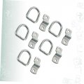 Wakauto 10 Pieces Tie Down Ring Trailer Pull Anchor Traction For Truck Beds Hanger Anchor Galvanized