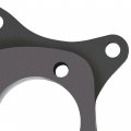 Kuafu Trailing Arm Plate Compatible With 1988-2000 Honda Civic Acura Anti-rust Oil Heavy Duty Steel