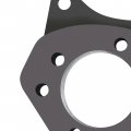 Kuafu Trailing Arm Plate Compatible With 1988-2000 Honda Civic Acura Anti-rust Oil Heavy Duty Steel