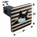 Quarantine Cat In Window Tow Trailer Hitch Cover Plug Insert
