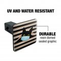 Quarantine Cat In Window Tow Trailer Hitch Cover Plug Insert