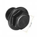 Uxcell Outer Hex Head Socket Pipe Fitting Plug M16x1 5 Male Thread Carbon Steel 2pcs For Terminate Ends