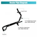 X Autohaux Water Coolant Hose Assembly For Honda Accord 2011-2012 Cr-v 2012-2014 Crosstour 2012-2015 Heater Pipe Replace
