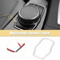 X Autohaux Car Interior Console Multimedia Button Cover Knob Frame Decor For Bmw 3 Series 4 Gt F30 2013 2014 2015 2016 2017