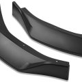 3pcs Car Front Bumper Lip Spoiler Wing Body Kit Compatible With Bmw G20 330e M340i 330i M-sport 19-21 Matte Black