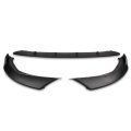 3pcs Car Front Bumper Lip Spoiler Wing Body Kit Compatible With Bmw G20 330e M340i 330i M-sport 19-21 Matte Black
