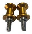 Pro-tek Gold Swing Arm Spools For Kawasaki Ex-650 Ninja 650 And Z900 Zr900 2017 2018 2019 2020 2021 2022 2023 Z-900 Zr-900 
