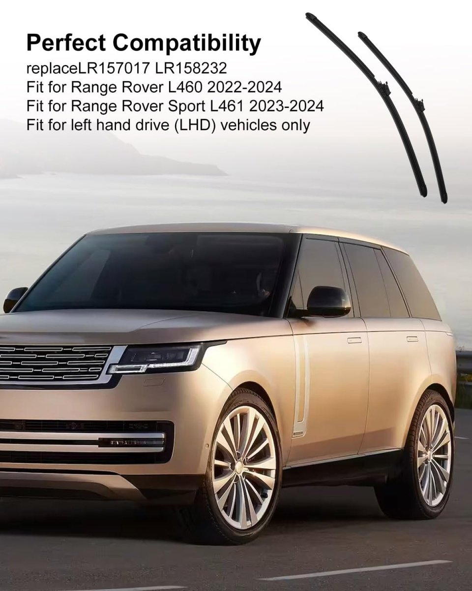 Front Windshield Wiper Blades For Range Rover L460 2022-2024 Sport L461 2023-2024 Heated Replace Lr157017 Lr158232