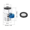 Water Flow Control Valve 1 Pcs G1 2 Shower Head Shut Off Brass Pressure Regulator For Or Bidet Spray Silver Blue